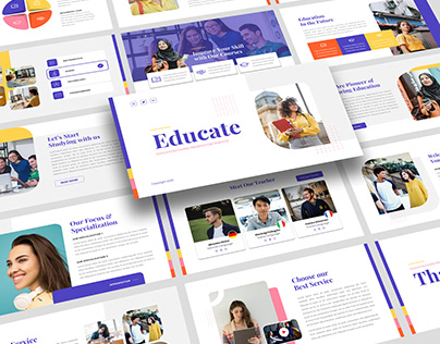 Educate – Education Course Presentation Template