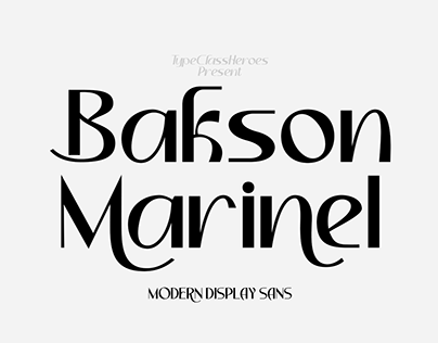 Bakson Marinel - Modern Display Sans