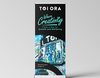 Pull-Up Banner Design for Toi Ora Live Art Trust