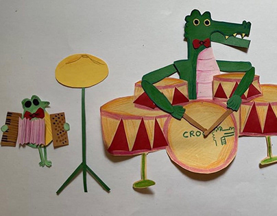 Paper-Cut Stop motion character animation