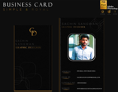 BUSINESS CARD (SIMPLE AND ROYAL GOLD)