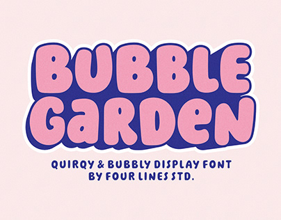 Bubble Garden - Bubble Display Font
