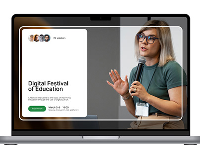 Web page for Digital Festival of Education