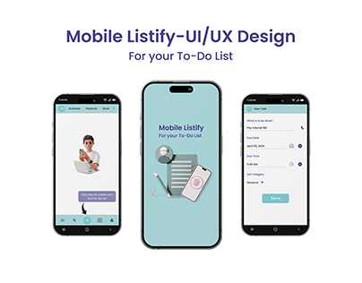 Mobile Listify App-UI/UX Design