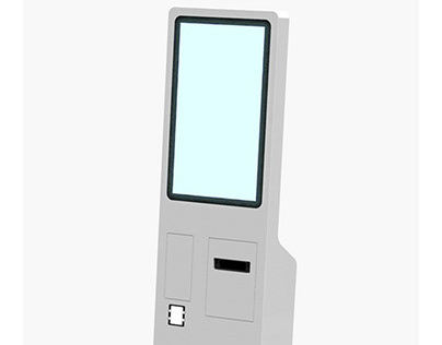 Self-service kiosk - 3D design render