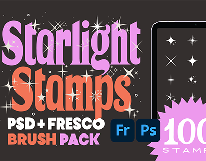 Starlight Stamps for Adobe Fresco and Photoshop