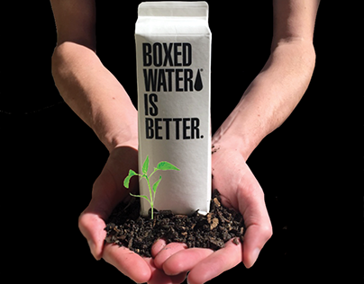 Boxed Water Print Ad