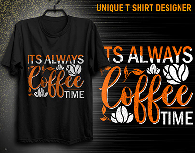Typography Coffee T-shirt Design