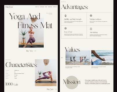 Fitness Mat E-commerce Landing Page