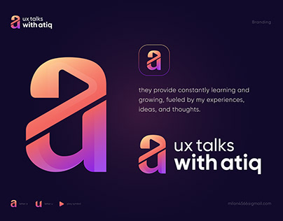 ux talks with atiq logo design