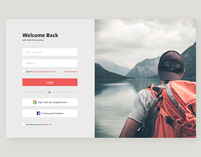 Sign Up Page Design Concept