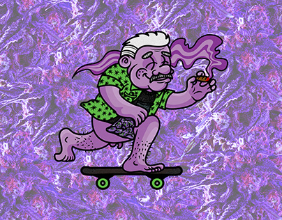 Gradn Daddy Purple (Strain) Illustrator