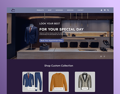 Tailoring Website UI Kit