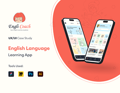 "EngliCoach" UX/UI Case Study on Language Learning App