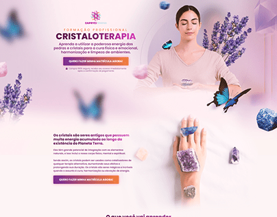 Página de vendas - Cristaloterapia