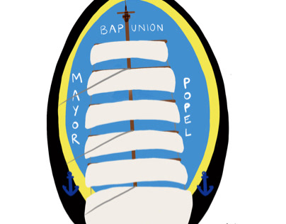 Logo for a tallship’s flagpole team