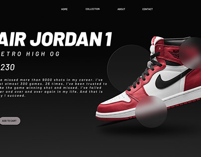 air jordan shoes web design