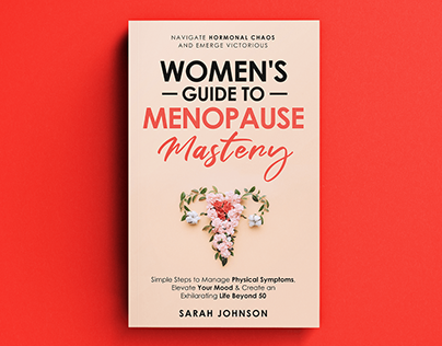 Menopause book cover design