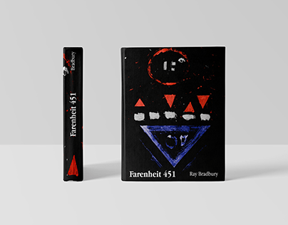 Fahrenheit 451 Abstract Book Cover