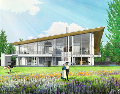 #archanime V02 Oaks Villa by Richard Meier