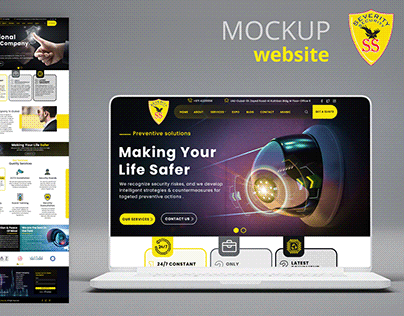 Mockup Website Severity security