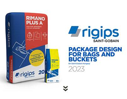 RIGIPS - Package design for bags and buckets