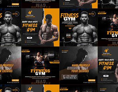 Fitness |Gym Poster Design | Soocial Media Post