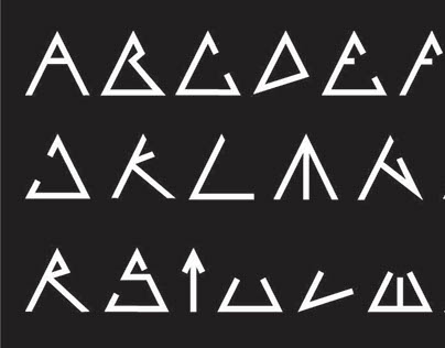 Triangular Typeface