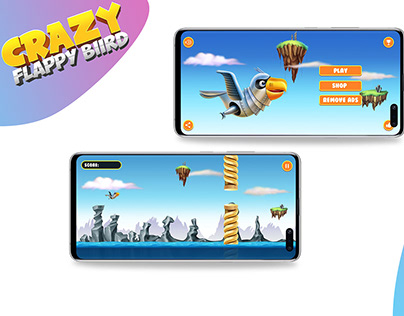 Crazy Flappy Bird - Game UI