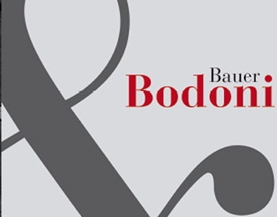 Catálogo Tipográfico // Bauer Bodoni