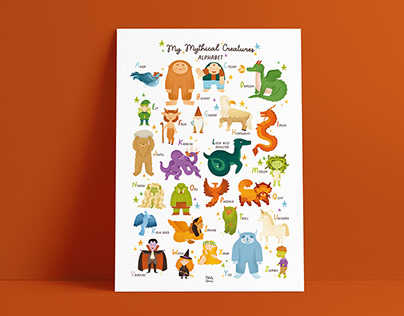 Project thumbnail - Mythical Creatures Poster