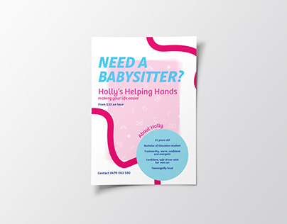 Promotional Material for Babysitting Service