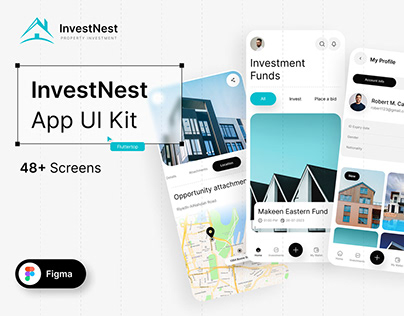 Investnest: Real Estate Property Investment App UI Kit