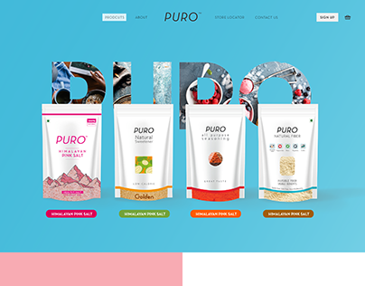 PURO Salt Website Design