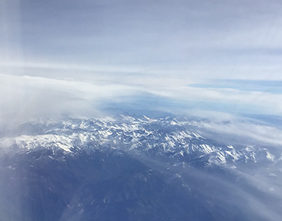 Aerial Lake Tahoe Mountains