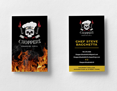Chopperz Roadside Grill Business cards