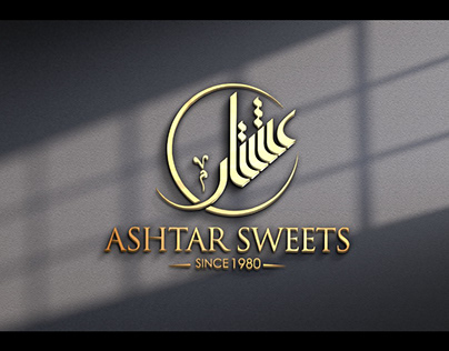 branding and menu design for Ashtar sweets