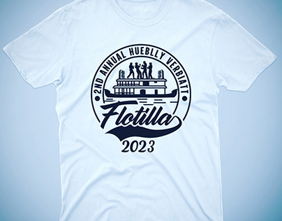 Flotilla t shirt design / T-shirt logo designn