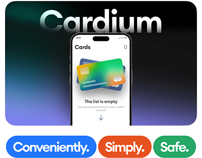 Cardium — virtual cards iOS Application