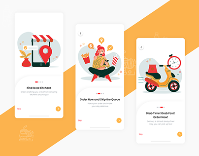 Food Delivery Intro Screens