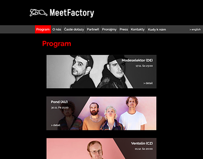 Kreativní web (MeetFactory)