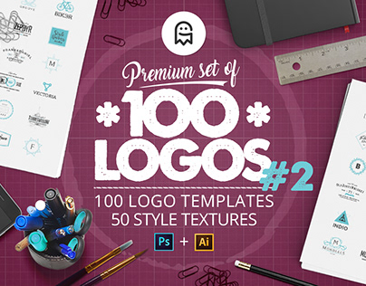 Premium Set of 100 Logos #2