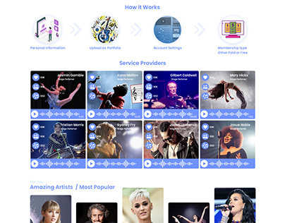 Music Portal Homepage
