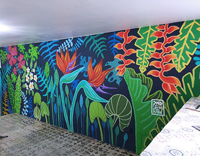 Mural Tropical Caribe Medellin