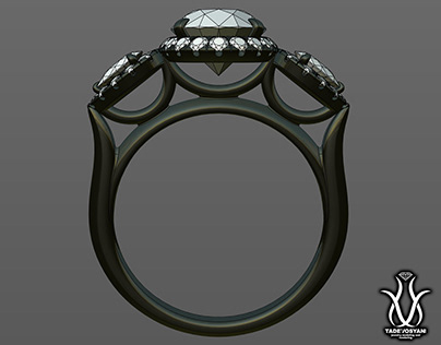 Engagement ring in progress.