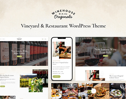 Wine House & Restaurant Liquor Store WordPress Theme