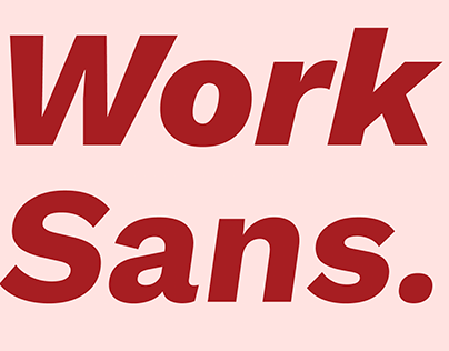 Work Sans Typebook