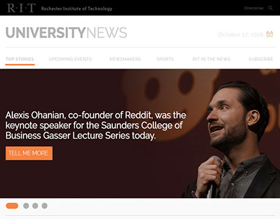 RIT University News Redesign