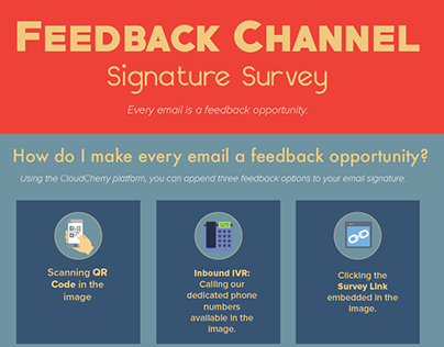 Infographic about using Email Signatures for Feedback
