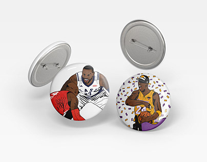 Stereohype Competition - NBA Button Badges